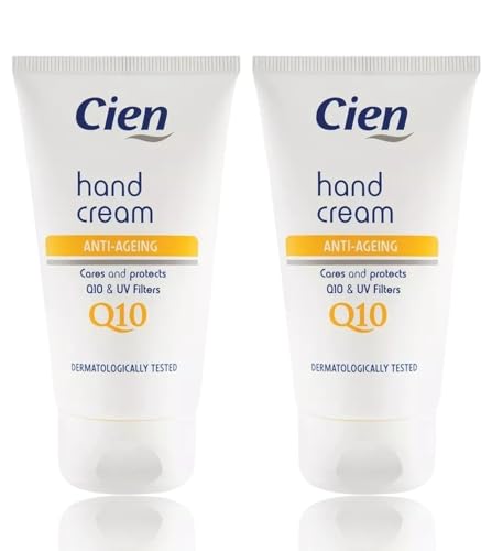 Generic 2x Lidl - Cien | Anti Aging Hand Cream with Q10 & UV Filters | 75 mL Each