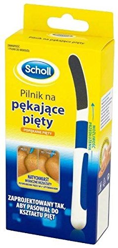 Scholl Cracked Heel Profile Foot Heel File - Instant Results, Curved Design