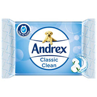 Andrex Classic Clean Washlets Moist Toilet Tissue, Plastic Free & Biodegradable