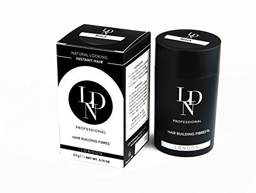 LDN Professional Twin Pack Hair Fibres for Hair Loss and Thinning Hair, Multi Pack with 2 bottles (Black)