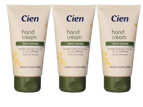3x Lidl - Cien - Hand Cream Moisturising - Keeps moist for up to 24 hours - 75mL Each