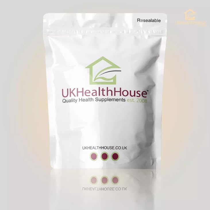 UKHealthHouse L-Lysine Powder, High Potency Essential Amino Acid, Vegan, Food Supplement, Premium Amino Acid Range, Essential Amino Acid, Gluten Free (500g)