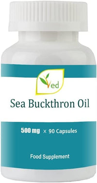Ved VED Sea Buckthorn Oil Capsules | Boost Immune System | Omega-7 500 mg - 90 Capsules