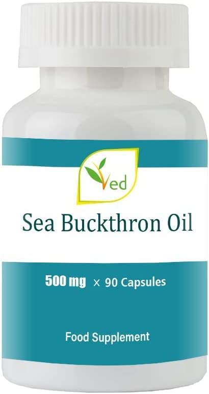 Ved VED Sea Buckthorn Oil Capsules | Boost Immune System | Omega-7 500 mg - 90 Capsules
