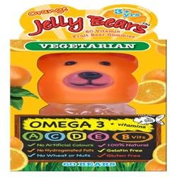 Jelly Bears Orange Omega 3 60gummies x 1