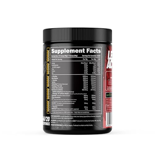 EFECTIV Legacy - High Caffeine Powerful 400mg Pre Workout Powder - 1000mg Total Stimulants - 380g - Fizzy Bubble Sweets Flavour - Suitable for Vegans & Vegetarians (40/20 Servings) - Made in The UK