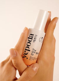 Yepoda Tinted Sunscreen - The SPF BFF, Day Cream with Sun Protection Factor (SPF 30), Mineral Zinc Sunscreen with Moisturizing Aloe Vera and Hyaluronic Acid (50 ml)