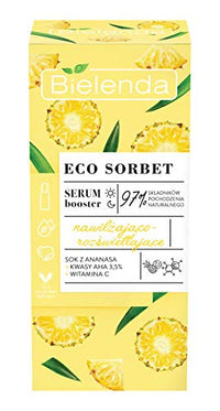 Bielenda - ECO SORBET - Moisturizing and brightening face booster serum - Pineapple - 30 ml