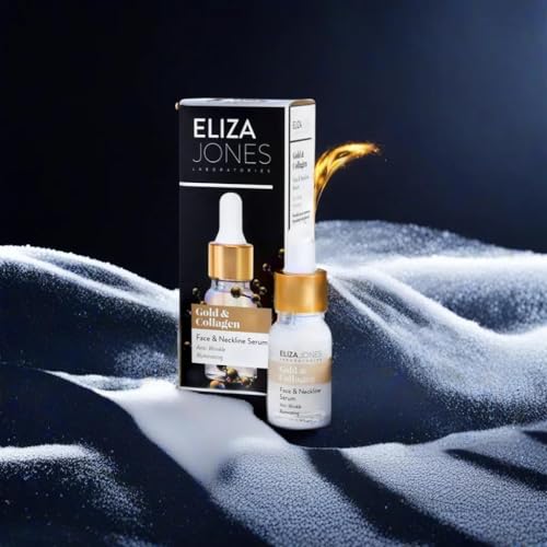 Eliza Jones Laboratories Face Serum, Neck Serum (Gold and Collagen: Anti Wrinkle Serum, 10.0 ml)