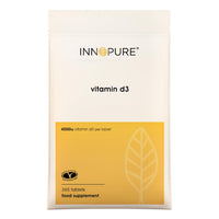 INNOPURE Vitamin D Tablets 4000 IU - 1 Year Supply of D3 Vitamins (365 Vit D Micro Tablets) High Strength Vitamin D Supplement - Vegetarian Society Approved, UK Made