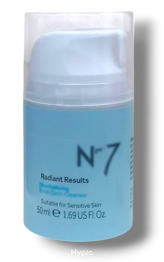 Generic Radiant Results Results Revitalising Hot Cloth Cleanser by Nō 7 | Suitable for Sensitive Skin | Change your Way to Radiant & Healthier Looking Skin in 1 Week | 50mL
