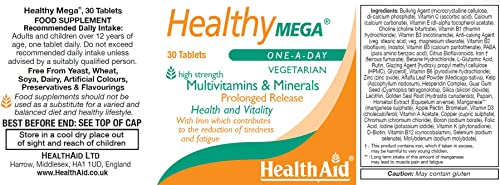 HealthAid Healthy Mega Prolonged Release 30 Vegetarian Tablets