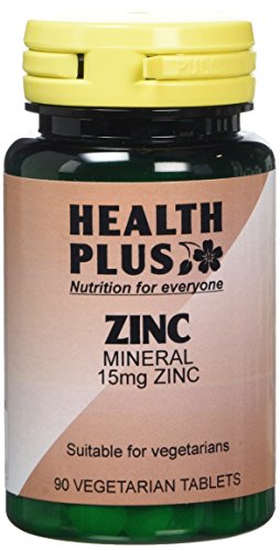 Health Plus Zinc 15mg Mineral Supplement - 90 Tablets
