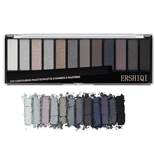 MEITREND Grey Eyeshadow Palette Black Eyeshadow (Smokey)