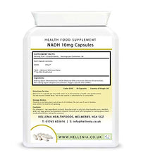 Hellenia NADH 10mg | 30 Capsules | Energy Supplement | Vegan Friendly