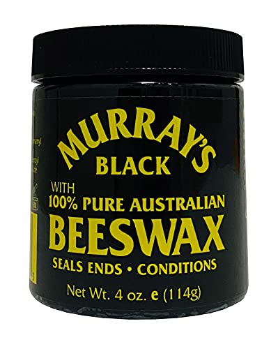 Murrays Black Beeswax 3.5 oz. Jar (Pack of 3)