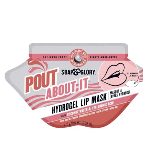 Generic NEW Soap Glory Hydrogel Lip Mask, Pout About It, Hydrating, Plumping, Hydrogel Lip Mask