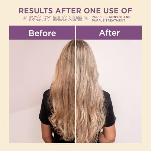 Blondz Only Purple Conditioner Treatment Mask Rubio Marfil Blonde Pearl with Argan Oil Perfect Blonde Toner (Beige) Pack of 2 Sachet 3.38 Fluid Ounce (100 ml)