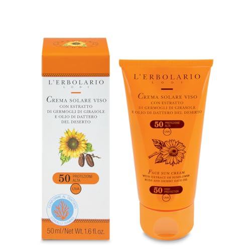 L'Erbolario Crema Solare Viso SPF 50 50 ml