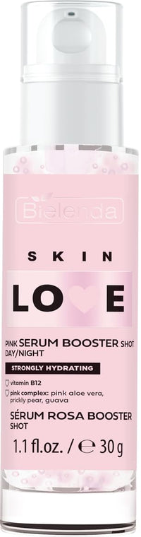 Bielenda SKIN LOVE Strongly moisturizing Pink Booster Shot Serum for daily care day and night, 30 g