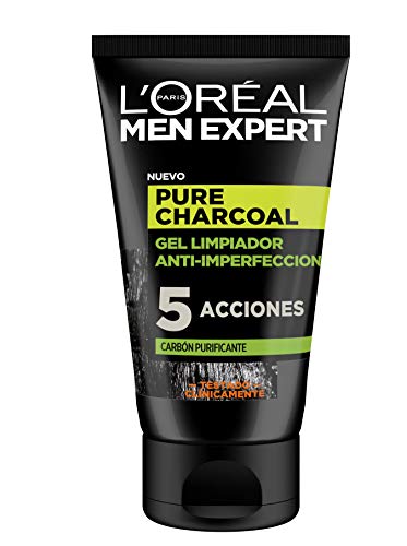 MEN EXPERT pure charcoal gel limpiador purificante 100 ml