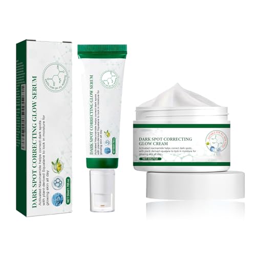 IZBEAUVO Brightening Skincare Set – Face Cream and Spot-Refining Serum Duo – Even Skin Tone and Radiance – Lightweight, Hydrating Formula for Daily Use, 2-Piece Kit
