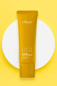 skinChemists Skin Chemists Collagen Anti Aging Night Moisturiser | Anti Aging Skin Care Face Moisturiser Cream Enriched with Plant-Based Collagen, Marine Amino Acids & Coconut Oil - Daily Anti Aging Skin care 50ml