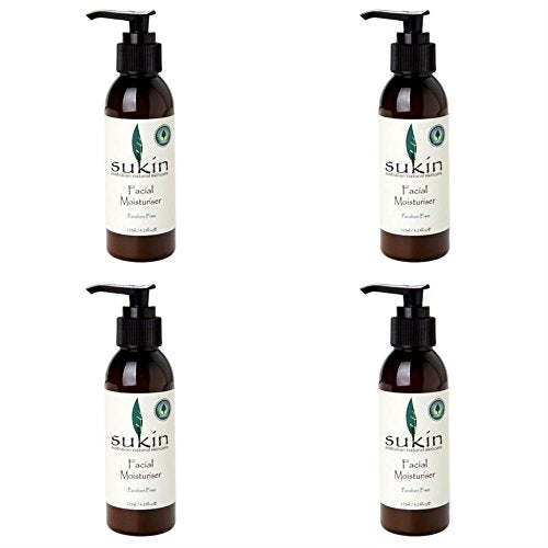 (4 PACK) - Sukin - Facial Moisturiser Pump | 125ml | 4 PACK BUNDLE