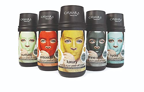 Skin Care Casmara Shine Stop Anti Aging Hydrating Facial Mask Kit for Impure Skin and Oily Skin - 2 Mask + 1 Ampoule 4 Ml