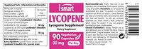 Supersmart - Lycopene 30 mg Per Serving - Extract of Tomato Lycopene Standardized to 10% Lycopene - Raises Lycopene Levels in Blood - Prostate Health | Non-GMO & Gluten Free - 90 Softgels