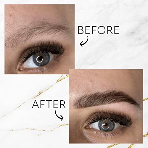 Delia Cosmetics - DARK BROWN Eyebrow & Eyelashes Tint, Innovative Formula, Easy 15 Applications, Full Treatment Kit