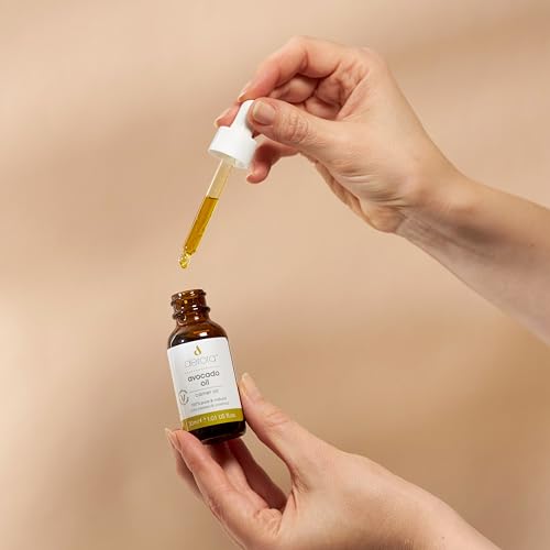 Derora Avocado Oil | Nourishes Skin, Hair & Nails | 100% Pure | Cold Pressed & Unrefined | Antioxidant & Vitamin A, B, D & E Rich | For All Skin Types | Vegan & Cruelty Free (30ml)
