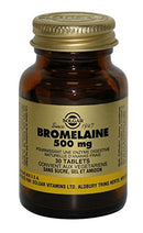 Solgar Bromelain 300 mg Tablets - Pack of 60 - Nutritional Enzyme - Supports Sinus Pain and Swelling - Vegan, Gluten Free and Kosher
