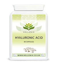 Hellenia Hyaluronic Acid 100mg | Supports Healthy Connective Tissue and Joints | Natural Moisturiser for Radiant Skin | 60 Capsules | Vegan Friendly