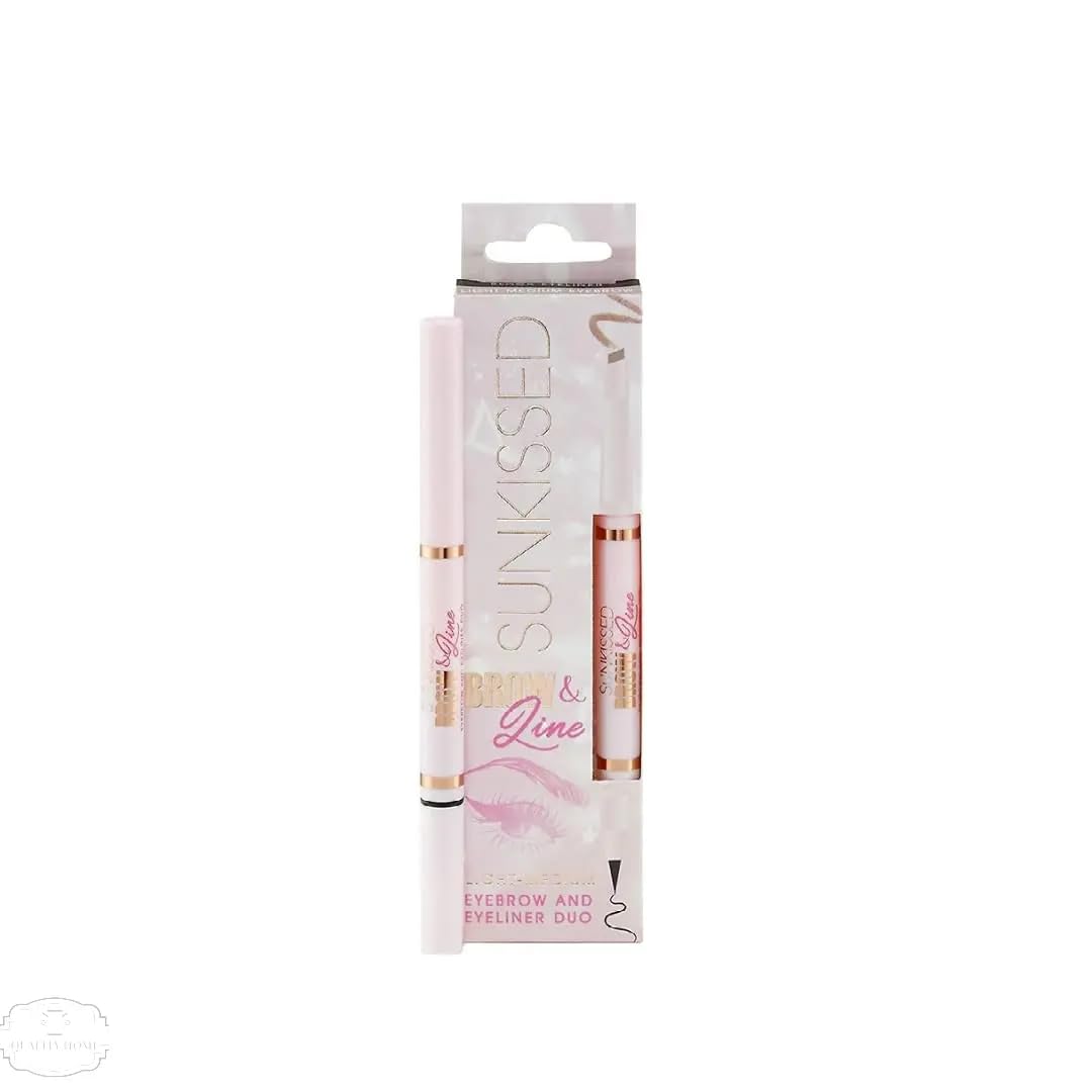 Sunkissed Brow & Line Eyebrow Pencil and Eyeliner Duo Light/Med