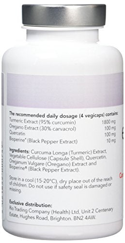Epigenar Curcumin Oregano Quercetin Complex 60 Vegi Capsules, 30 g