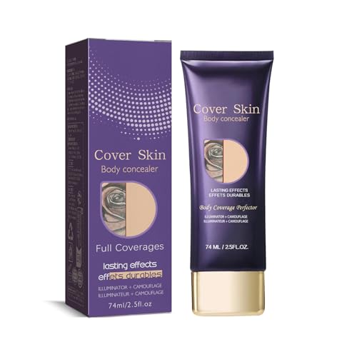 GEEWHILE Body Concealer Waterproof, Tattoo Cover Up Makeup, Body Concealer for Tattoos,Scars Body Makeup Foundation