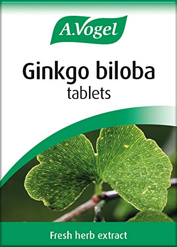 A.Vogel Ginkgo Biloba Tablets | Food Supplement | Extract from Fresh Ginkgo biloba Leaves | Suitable for Vegetarians | 30 Days Supply | 120 Tablets
