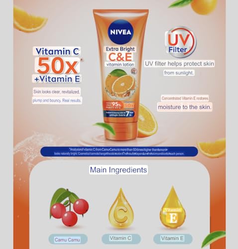 Nivea Extra Bright C E Vitamin Lotion, 320 ml