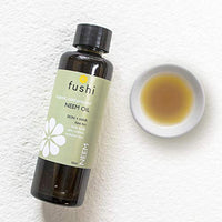 Fushi Organic Neem Oil, Virgin & Fresh-Pressed, Extracted from the Neem Tree, Best for Itchy Scalp, Skin Redness & Irritated Skin, Ethical & Vegan, Manufactured in UK, 50 ml