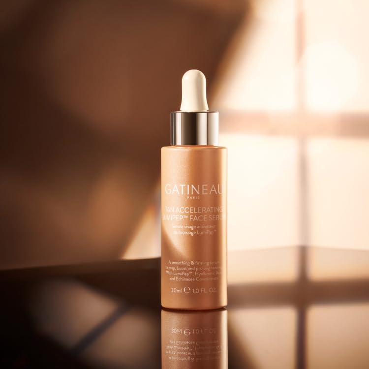 Gatineau - Tan Accelerating Lumipep Face Serum (30ml), Enhance Natural Tanning, Lightweight, Hydrating and Smoothing with Hyaluronic Acid
