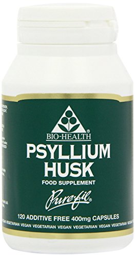 BIO-Health Psyllium Powdered Husks 400mg in Vegetable Capsules 120caps (Pack of 1)