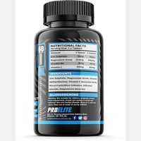 ZMB6 120 Tablets Gluten Free Vegan Vitamin B6, Magnesium and Zinc Tablet | Normal Muscle Function & Energy Yielding Metabolism | Muscle Growth & Sleep Support | PROELITE UK (120 Count (Pack of 1))