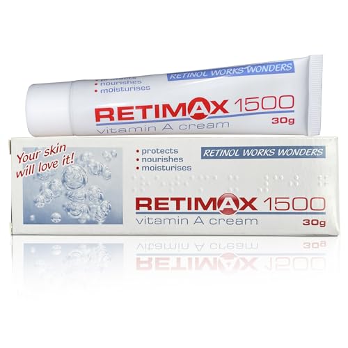 RETIMAX 1500 Vitamin A Cream, Protects, Nourishes, moisturises, Anit-Ageing, Retinol, Pack of 2 x 30g