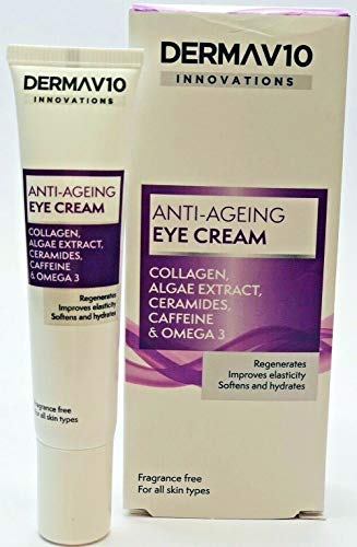 Derma V10 Innovations Anti Ageing Eye Cream, 15 ml