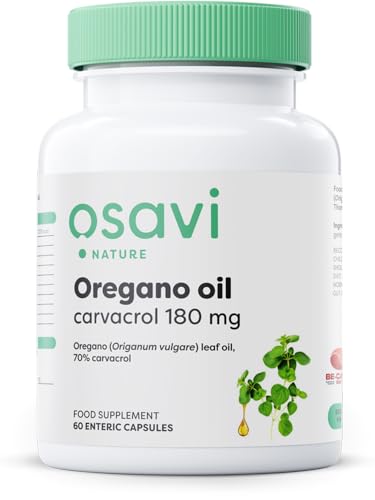 Osavi Oregano Oil Carvacrol, 180mg - 60 enteric caps