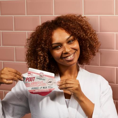 Generic NEW Soap Glory Hydrogel Lip Mask, Pout About It, Hydrating, Plumping, Hydrogel Lip Mask