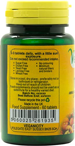 Veganicity Tyro Tan : Safe Tanning Supplement : 60 Tablets