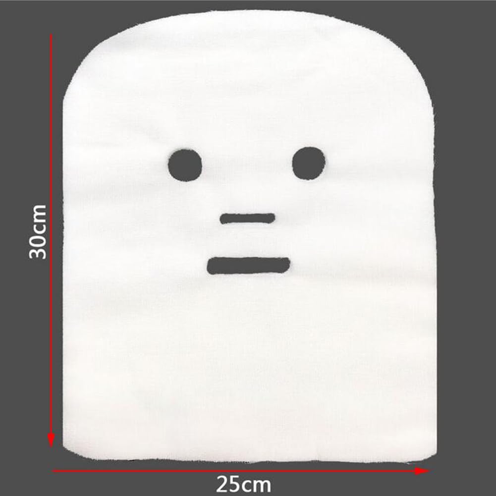 100 Pcs Gauze Mask Pre Cut Cotton Gauze Face Covers Soft Breathable Facial Pads for DIY Skincare Spa Beauty Salon Women Girls Home Use 12 x 10 inch