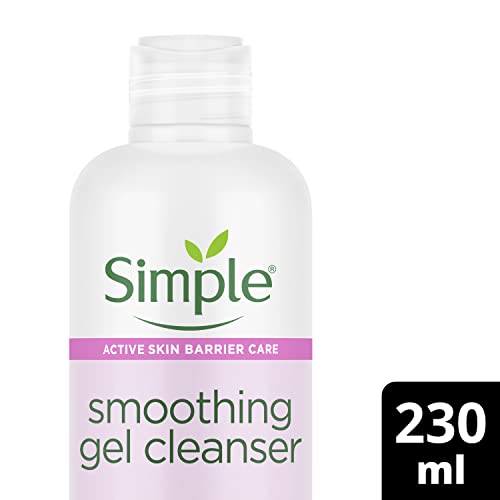 Simple Smoothing Gel Cleanser with 5 Percent AHA and Hyaluronic Acid 230 ml